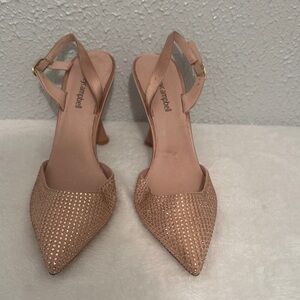 Jeffrey Campbell Sparkling Tan women embellished Heels, be party ready, comfy